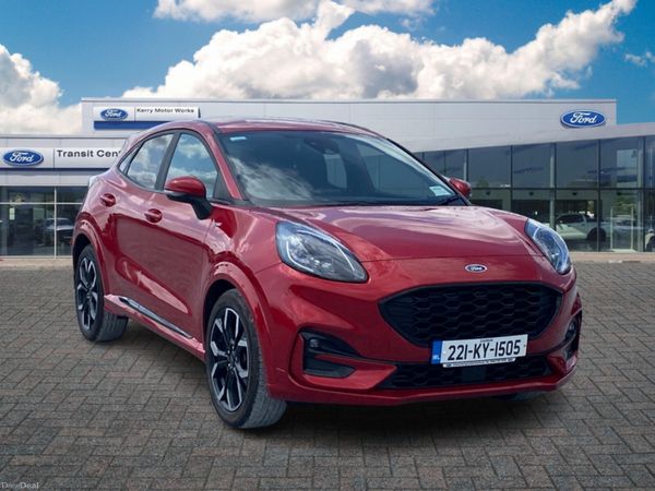 Ford Puma MPV, Petrol Hybrid, 2022, Red