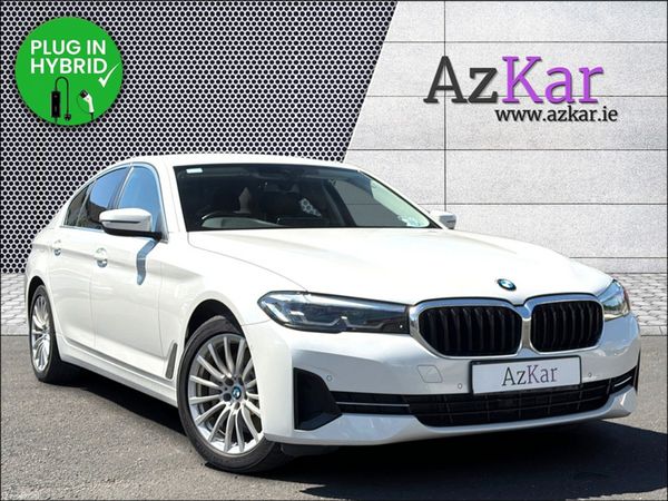BMW 5-Series Saloon, Petrol Plug-in Hybrid, 2021, White