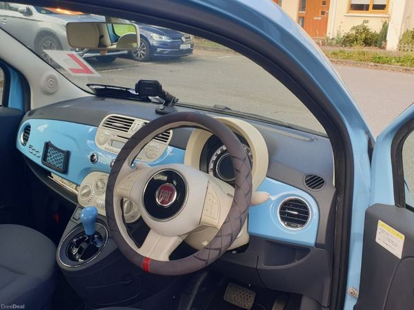 Fiat 500 Hatchback, Petrol, 2013, Blue