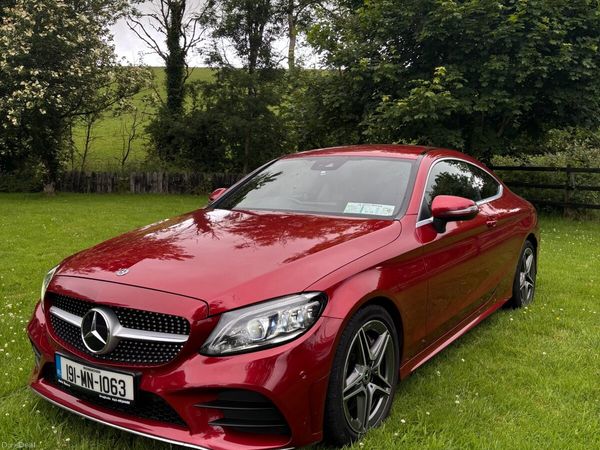 Mercedes-Benz C-Class Coupe, Diesel, 2019, Red