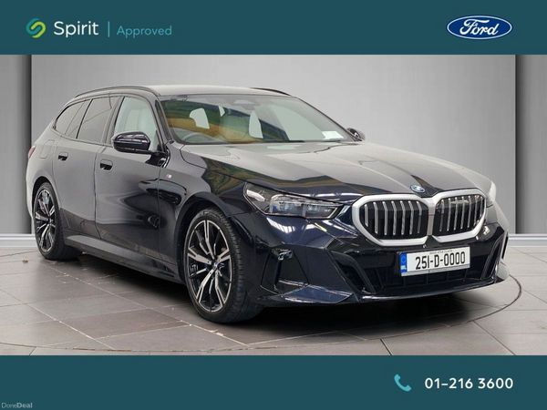 BMW 5-Series Estate, Petrol Plug-in Hybrid, 2025, Black