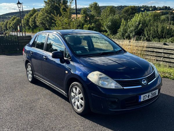 Nissan Tiida Saloon, Petrol, 2007, Blue