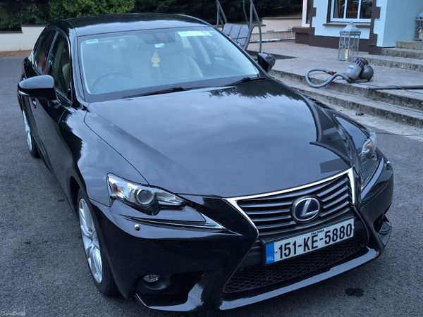 Lexus IS Saloon, Petrol Hybrid, 2015, Black