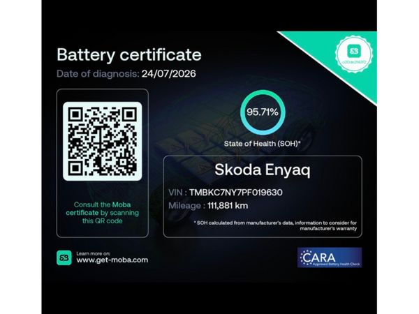Skoda Enyaq SUV, Electric, 2023, Blue