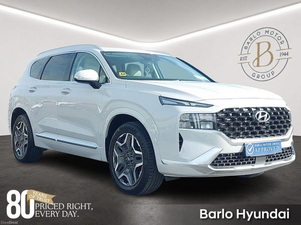 Hyundai Santa Fe SUV, Petrol Plug-in Hybrid, 2022, White