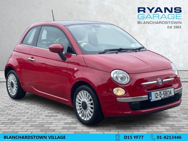 Fiat 500 Hatchback, Petrol, 2012, Red