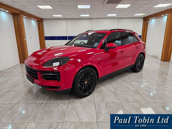 Porsche Cayenne SUV, Petrol Plug-in Hybrid, 2024, Red