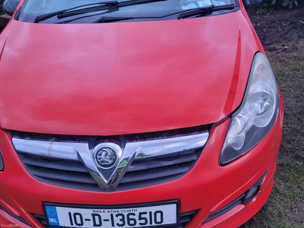 Vauxhall Corsa Hatchback, Petrol, 2010, Red
