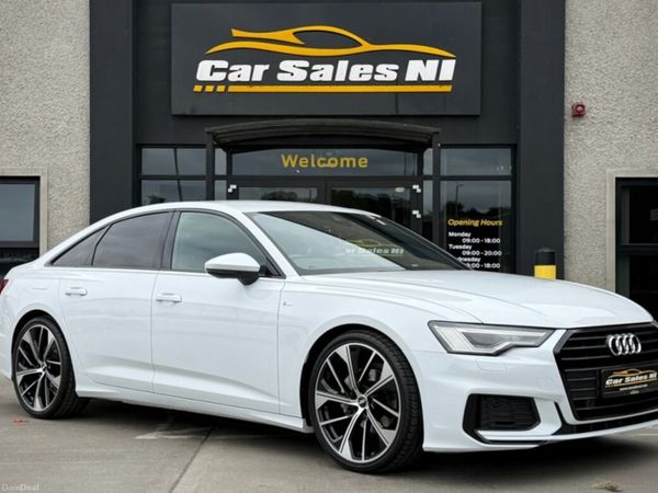 Audi A6 Saloon, Diesel Hybrid, 2022, White