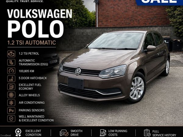 Volkswagen Polo Hatchback, Petrol, 2016, Brown