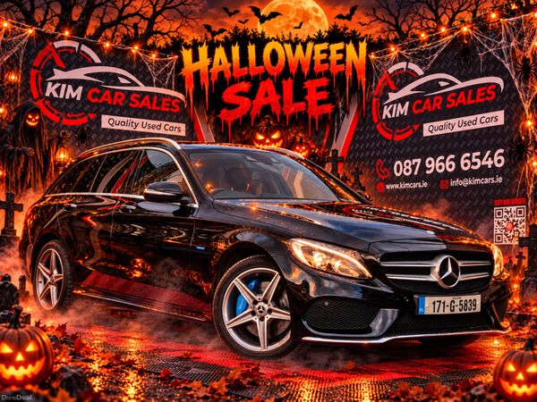 Mercedes-Benz C-Class Estate, Petrol Plug-in Hybrid, 2017, Black