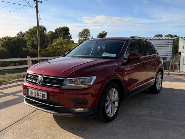 Volkswagen Tiguan SUV, Diesel, 2020, Red