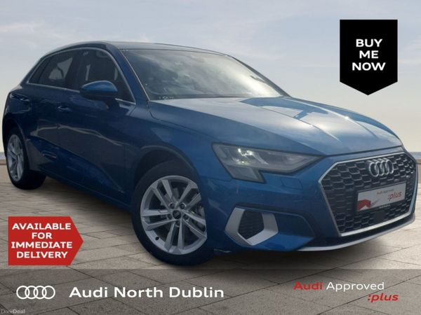 Audi A3 Hatchback, Petrol Plug-in Hybrid, 2023, Blue