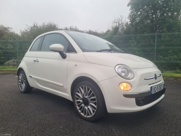 Fiat 500 Hatchback, Petrol, 2015, White