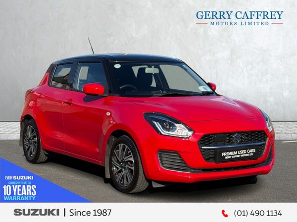 Suzuki Swift Hatchback, Petrol Hybrid, 2023, Red