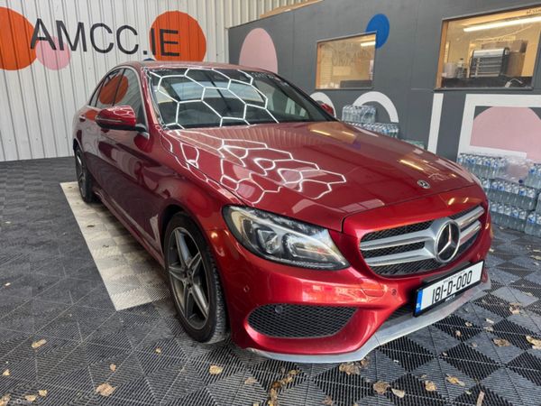 Mercedes-Benz C-Class Saloon, Petrol, 2018, Red