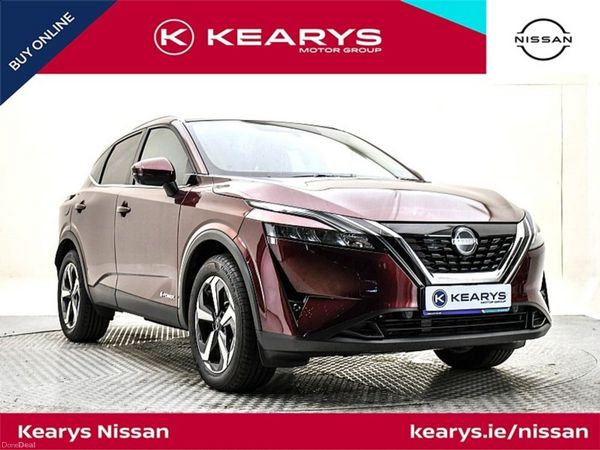 Nissan Qashqai SUV, Petrol Hybrid, 2024, Red