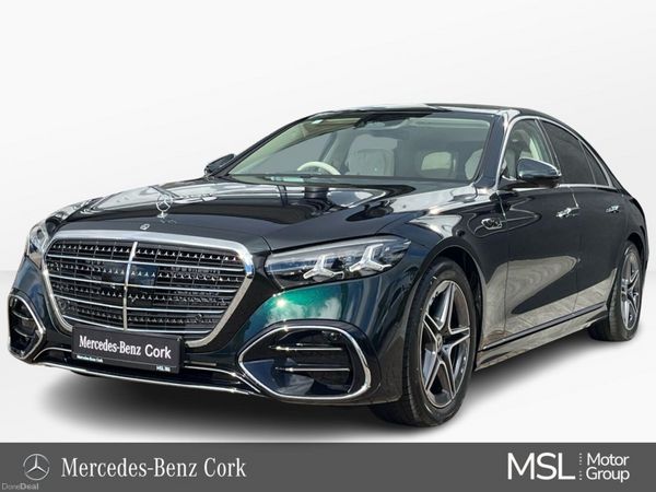 Mercedes-Benz S-Class Saloon, Petrol Plug-in Hybrid, 2026, Green