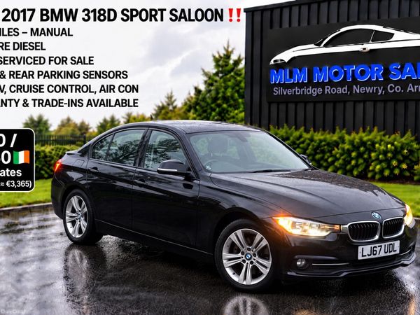 BMW 3-Series Saloon, Diesel, 2017, Black