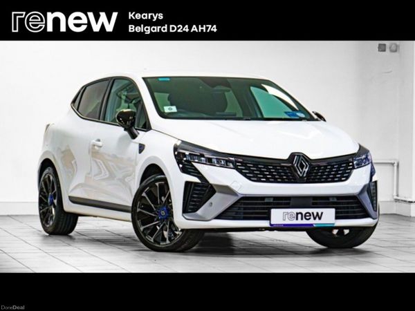Renault Clio Hatchback, Petrol Hybrid, 2024, White