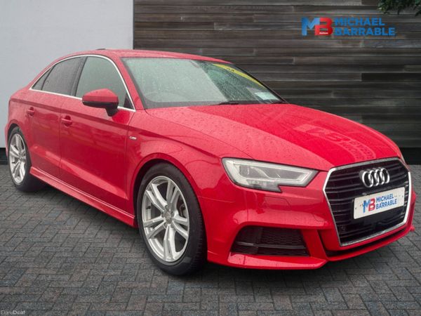 Audi A3 Saloon, Petrol, 2017, Red