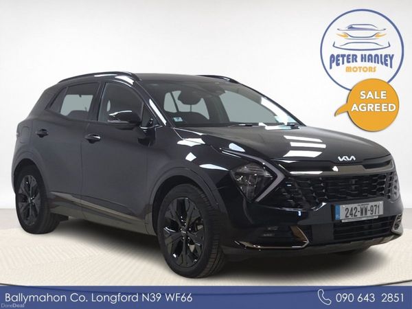 Kia Sportage SUV, Petrol Plug-in Hybrid, 2024, Black