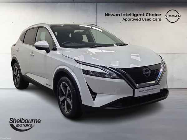Nissan Qashqai Hatchback, Petrol Hybrid, 2023, White