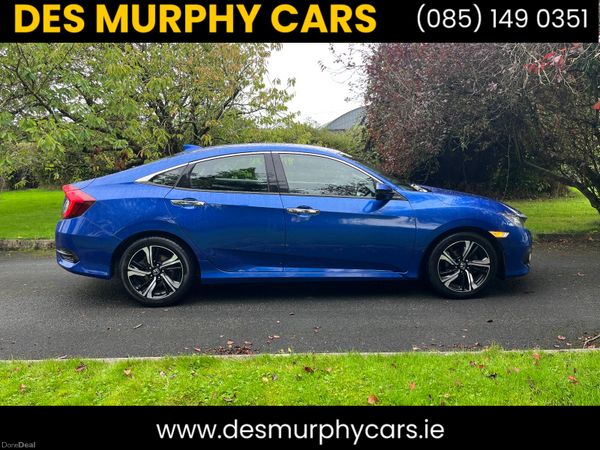 Honda Civic Saloon, Petrol, 2020, Blue