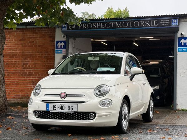 Fiat 500 Hatchback, Petrol, 2019, White