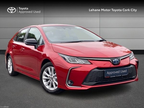 Toyota Corolla Saloon, Petrol Hybrid, 2026, Red