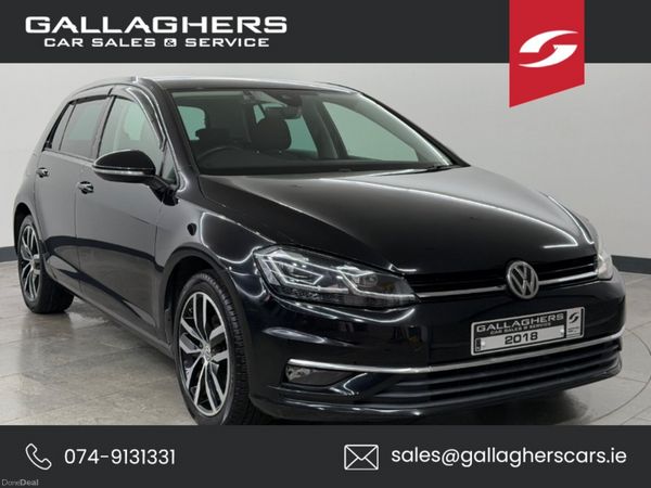 Volkswagen Golf Hatchback, Petrol, 2018, Black