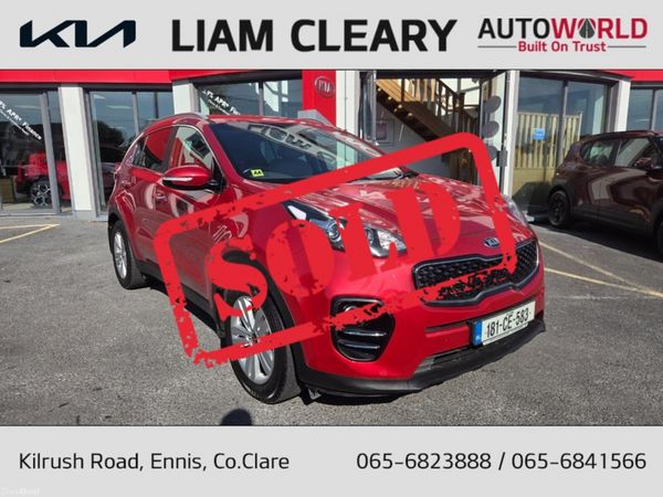 Kia Sportage MPV, Diesel, 2018, Red