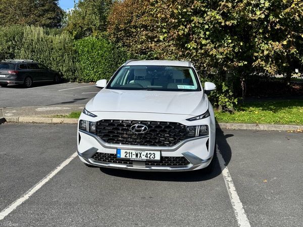 Hyundai Santa Fe SUV, Diesel, 2021, White