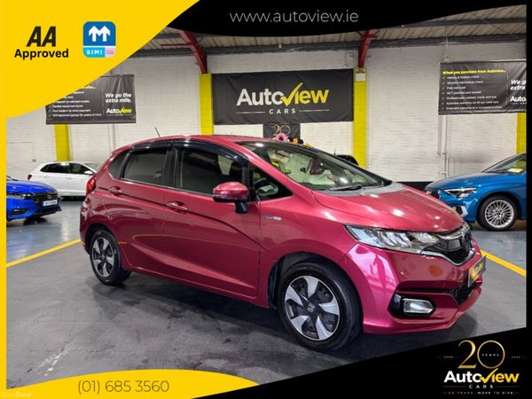 Honda Fit Hatchback, Petrol Hybrid, 2018, Red