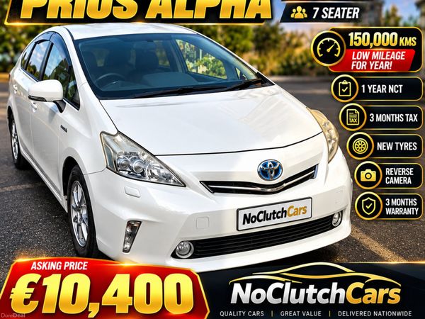 Toyota Prius MPV, Petrol Hybrid, 2014, White
