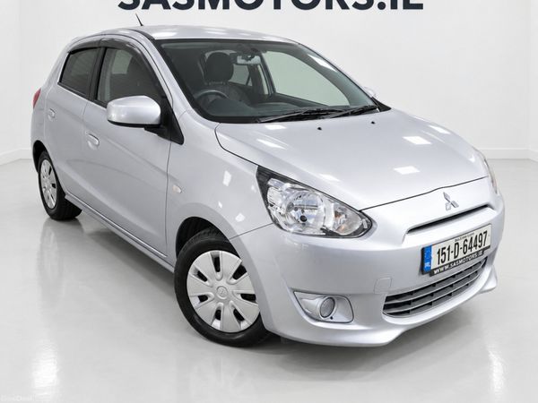 Mitsubishi Mirage Hatchback, Petrol, 2015, Silver