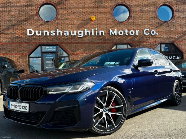 BMW 5-Series Saloon, Petrol Plug-in Hybrid, 2021, Blue