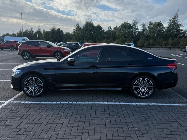 BMW 5-Series Saloon, Petrol Plug-in Hybrid, 2019, Black