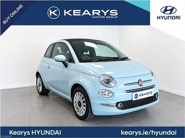 Fiat 500 Hatchback, Petrol Hybrid, 2023, Green