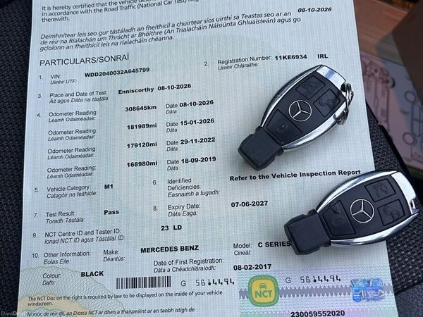 Mercedes-Benz C-Class Saloon, Diesel, 2011, Black