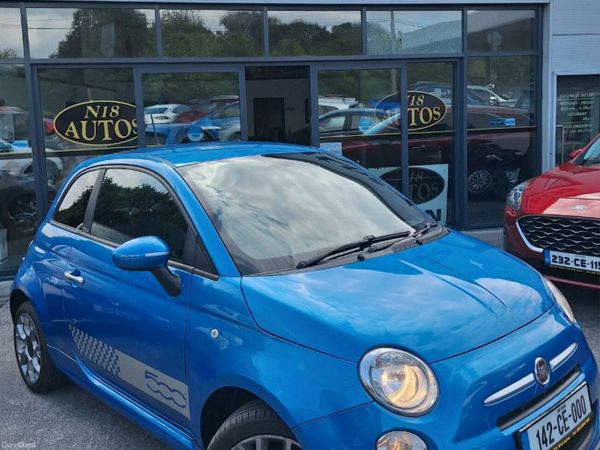 Fiat 500 Hatchback, Petrol, 2014, Blue
