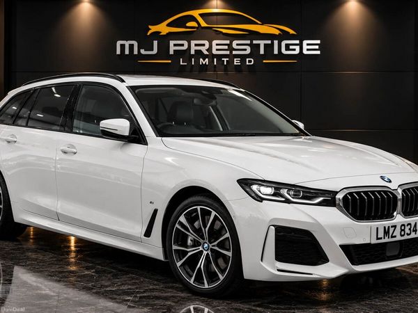 BMW 5-Series Estate, Diesel Hybrid, 2023, White