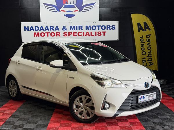 Toyota Vitz Hatchback, Petrol Hybrid, 2017, White