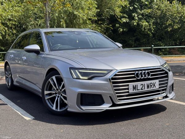 Audi A6 Estate, Diesel Hybrid, 2021, Silver