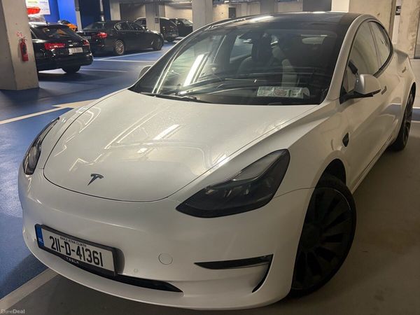 Tesla Model 3 Saloon, Electric, 2021, White
