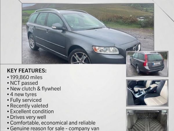 Volvo V50 Estate, Diesel, 2012, Grey
