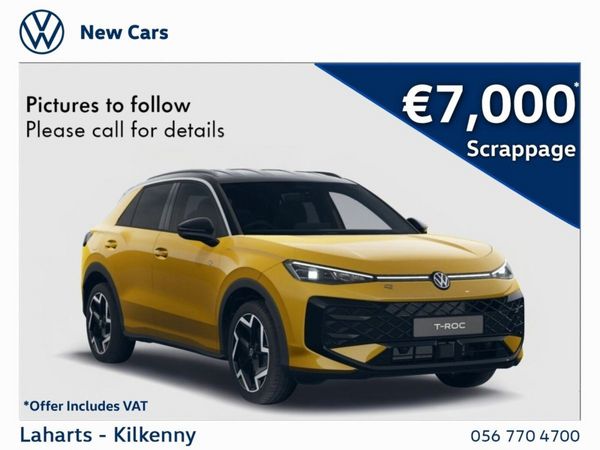 Volkswagen T-Roc SUV, Petrol, 2026, Blue