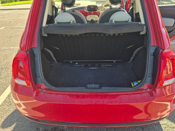 Fiat 500 Hatchback, Petrol, 2018, Red