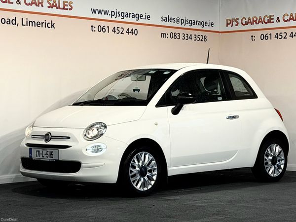 Fiat 500 Hatchback, Petrol, 2017, White