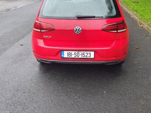 Volkswagen Golf Hatchback, Petrol, 2018, Red